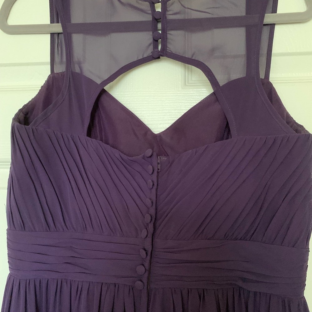 Full length formal gown. Deep purple.